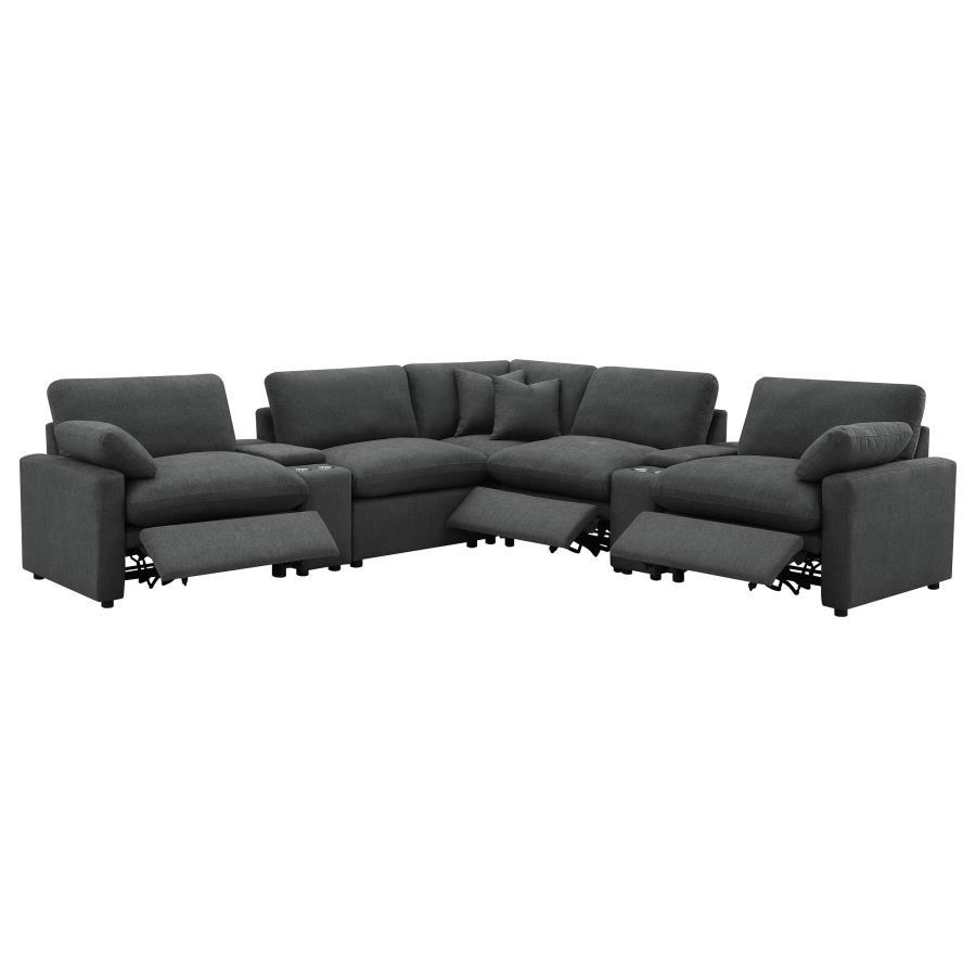 Collins - 7-Piece Modular Power Reclining Sectional by Coaster Fine Furniture | Bel Furniture