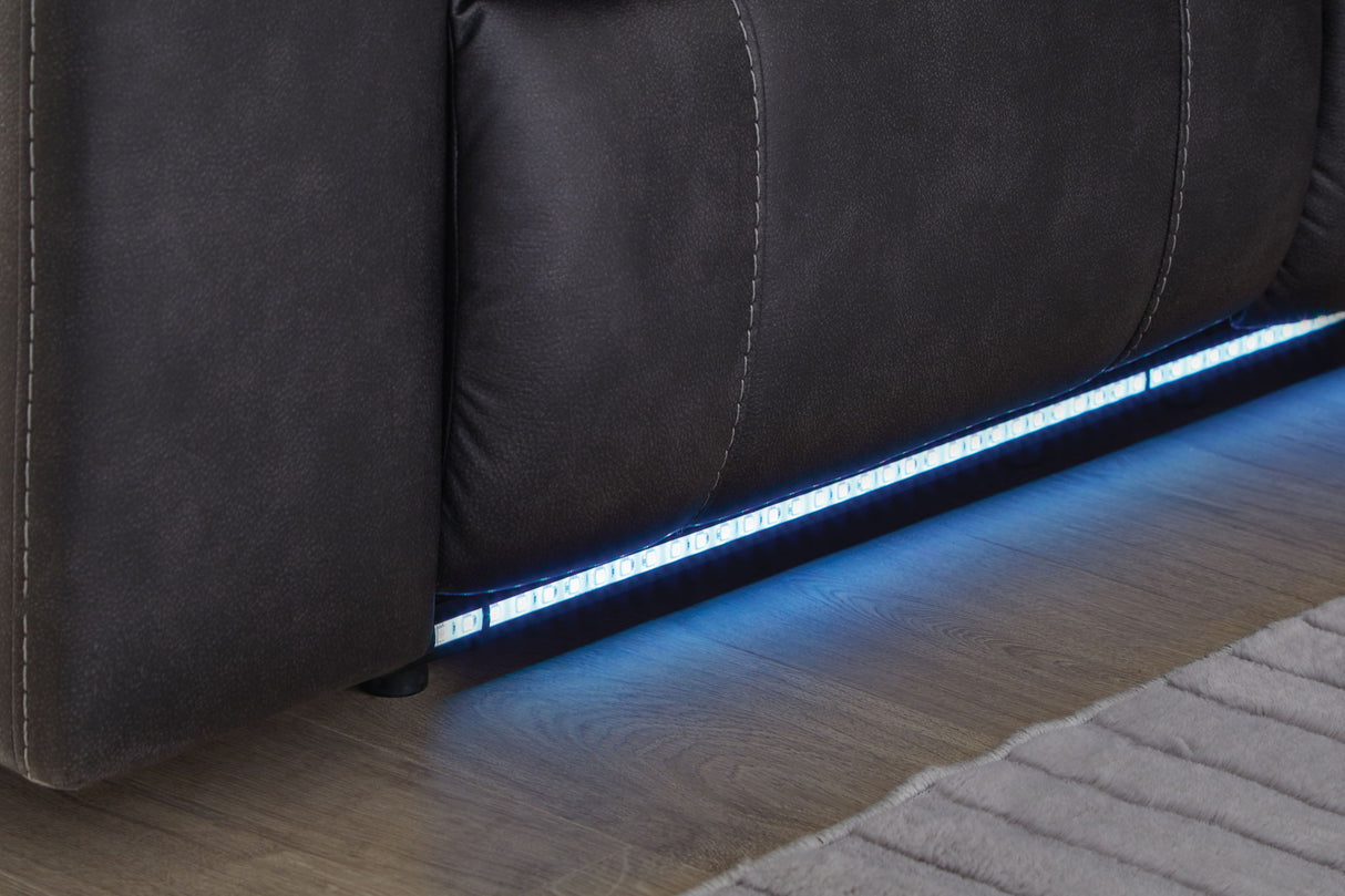 Sultan Meadow - Carbon - 2-Piece Reclining Sectional by Signature Design by Ashley® | Bel Furniture