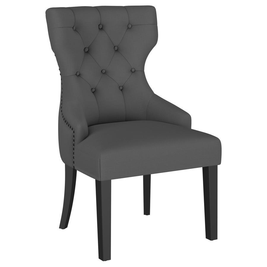 Baney - Fabric Upholstered Dining Side Chair Dark Gray by Coaster Fine Furniture | Bel Furniture
