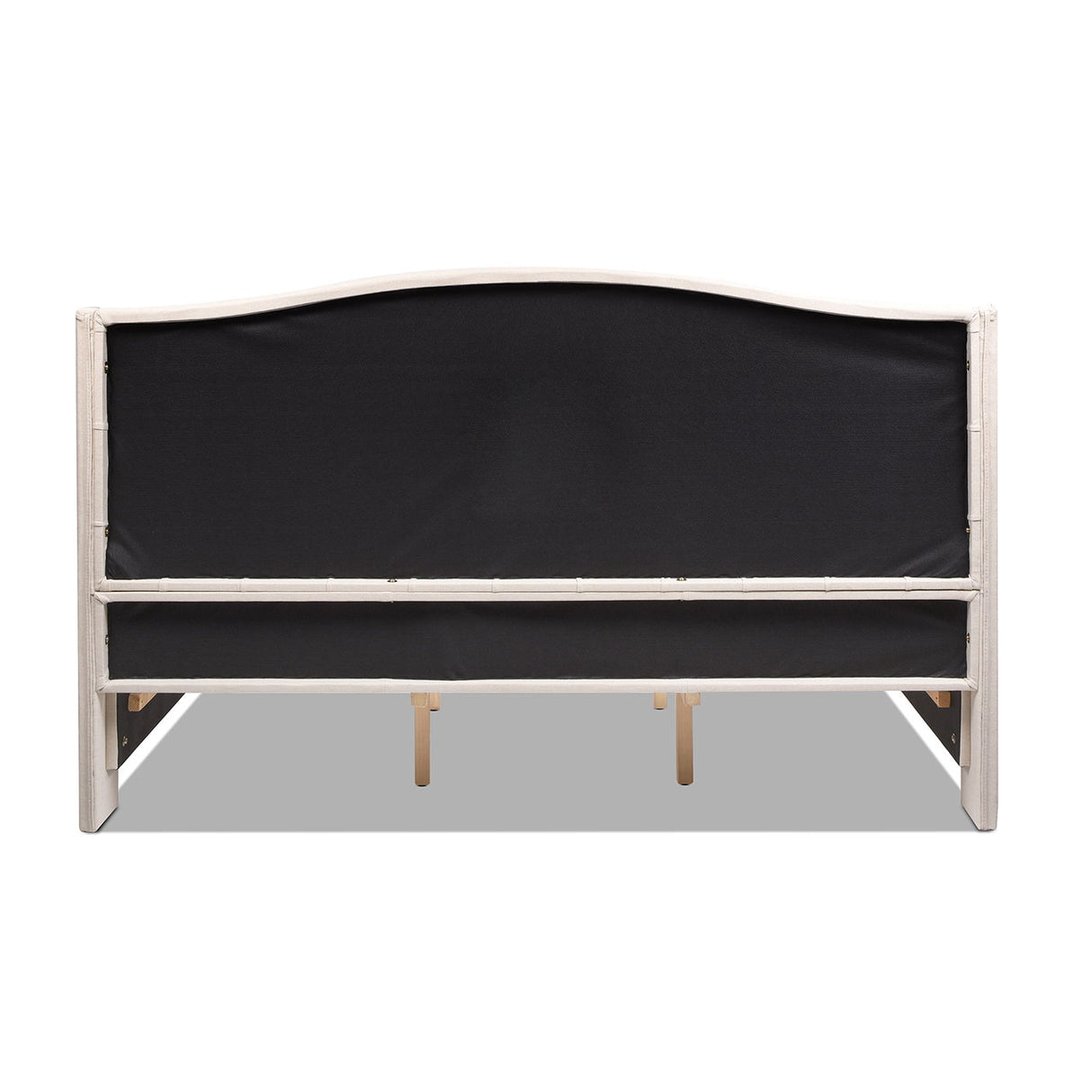 Fontana - Handcrafted Wingback Upholstered Platform Bed Frame by Jennifer Taylor Home | Bel Furniture