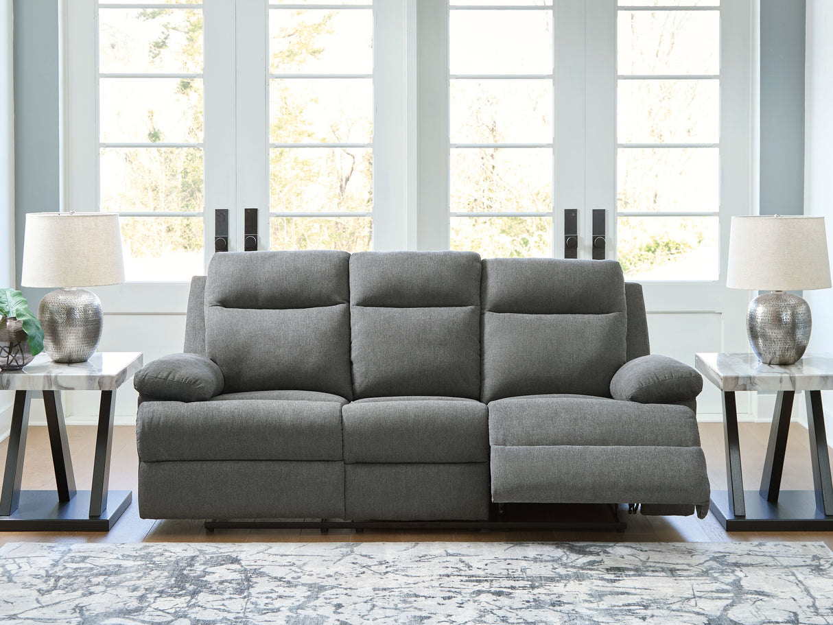 Side-Swipe - Reclining Sofa With Drop Down Table by Signature Design by Ashley® | Bel Furniture