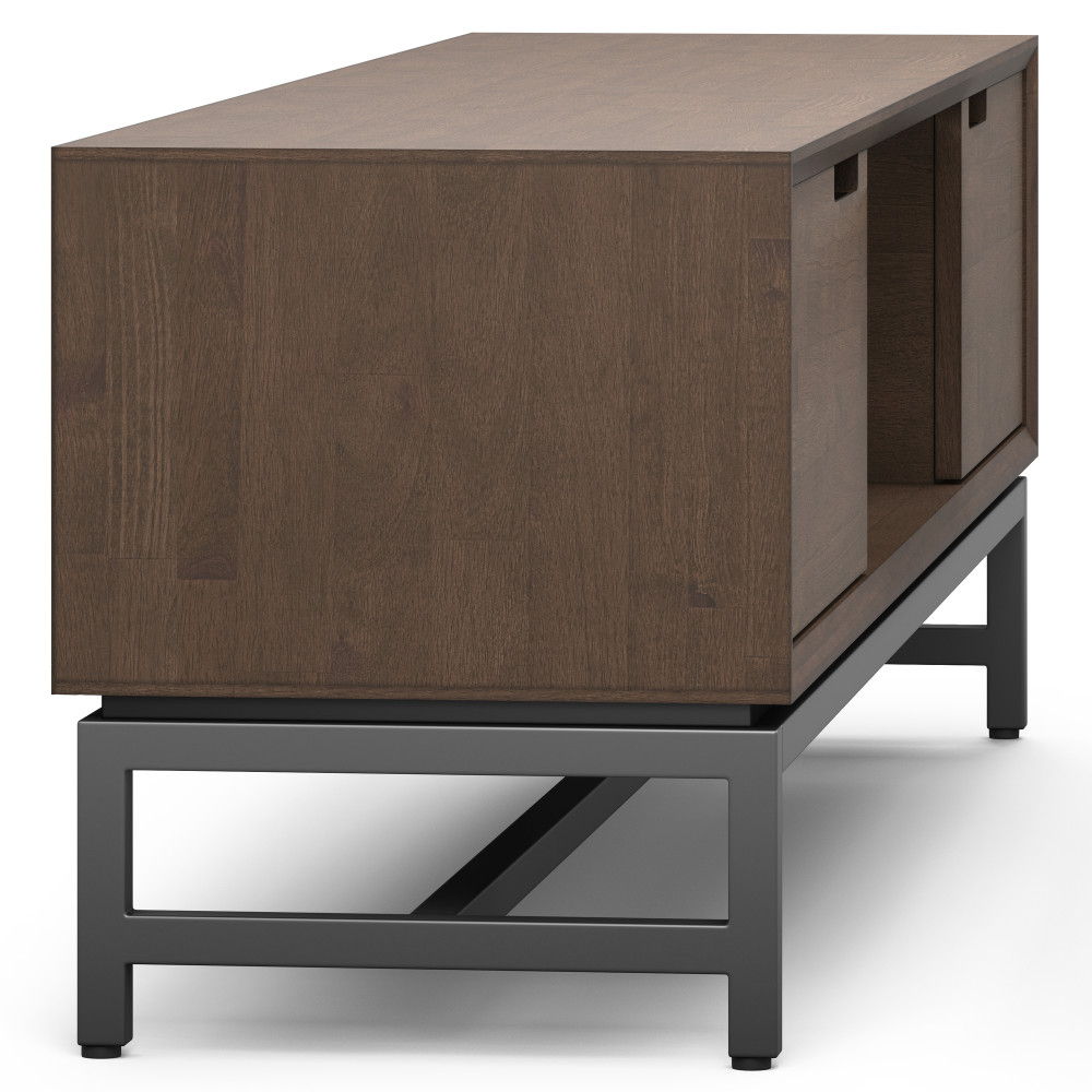 Banting - Low TV Stand - Walnut Brown by Simpli-Home | Bel Furniture