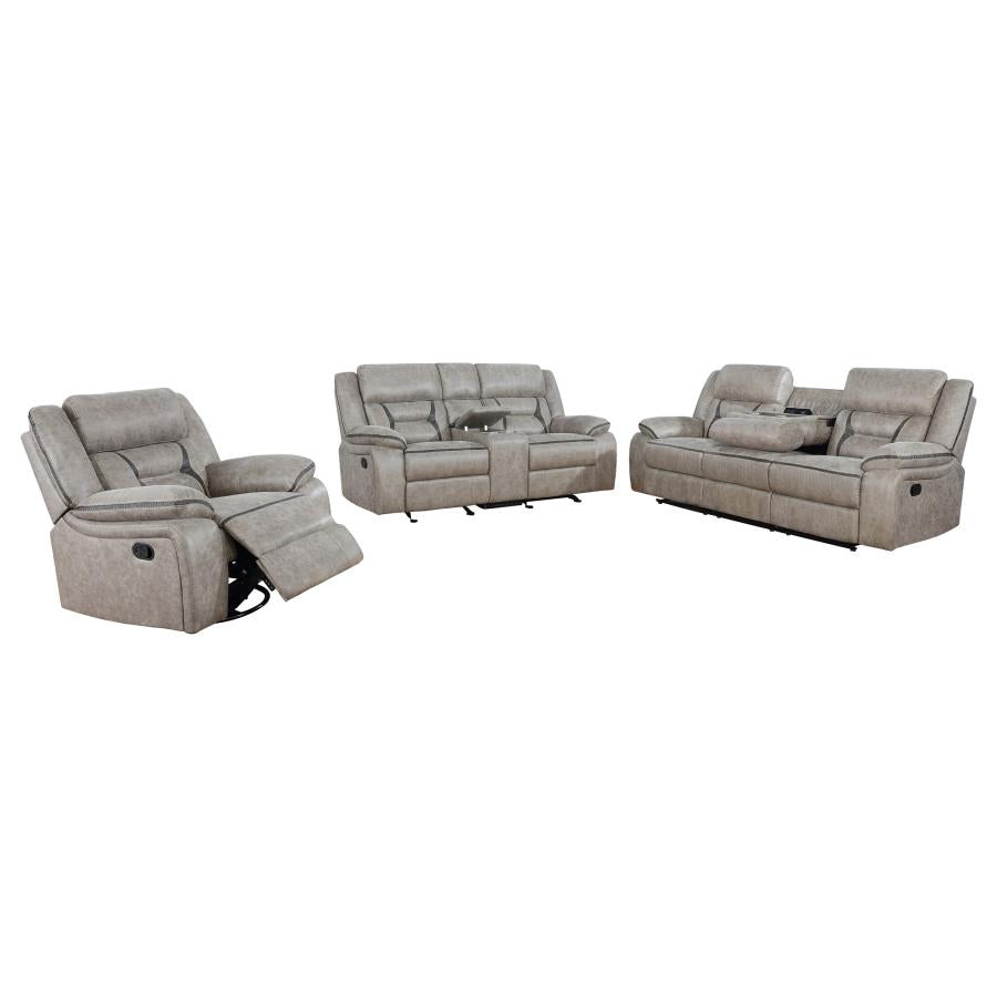 Greer - Upholstered Reclining Sofa Set