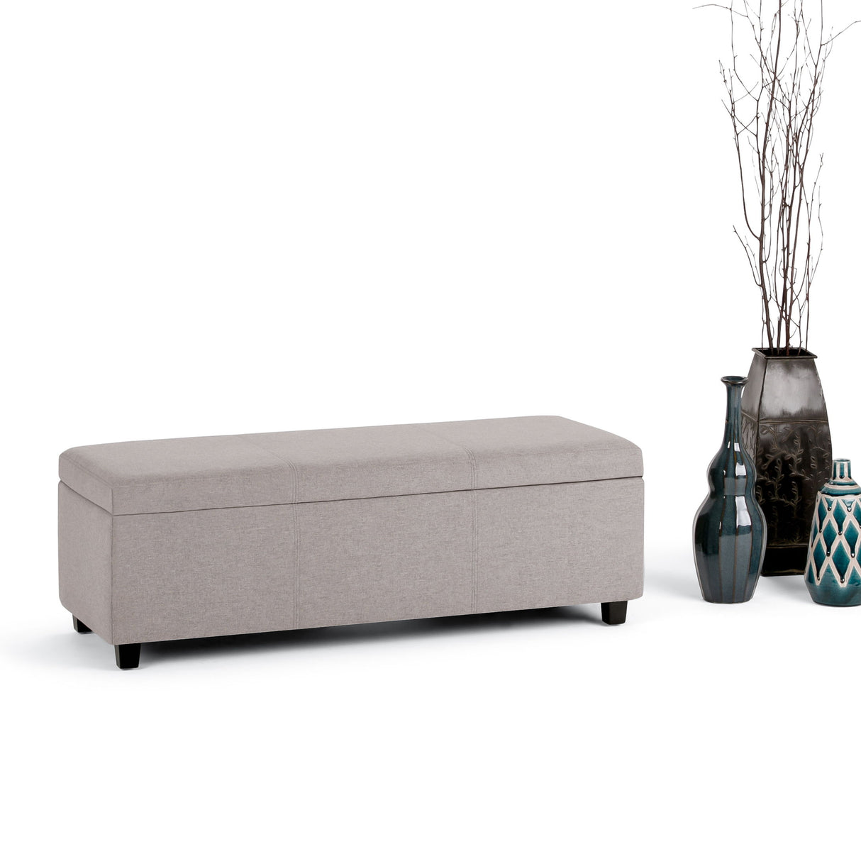 Avalon - Multifunctional Storage Ottoman Bench by Simpli-Home | Bel Furniture