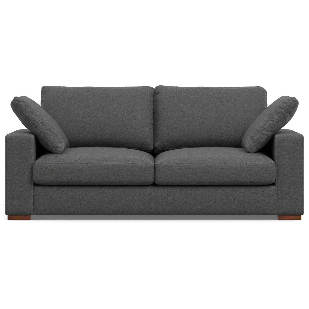 Charlie - Deep Seater Sofa Dark Gray 40"W x 78"D x 32"H by Simpli-Home | Bel Furniture