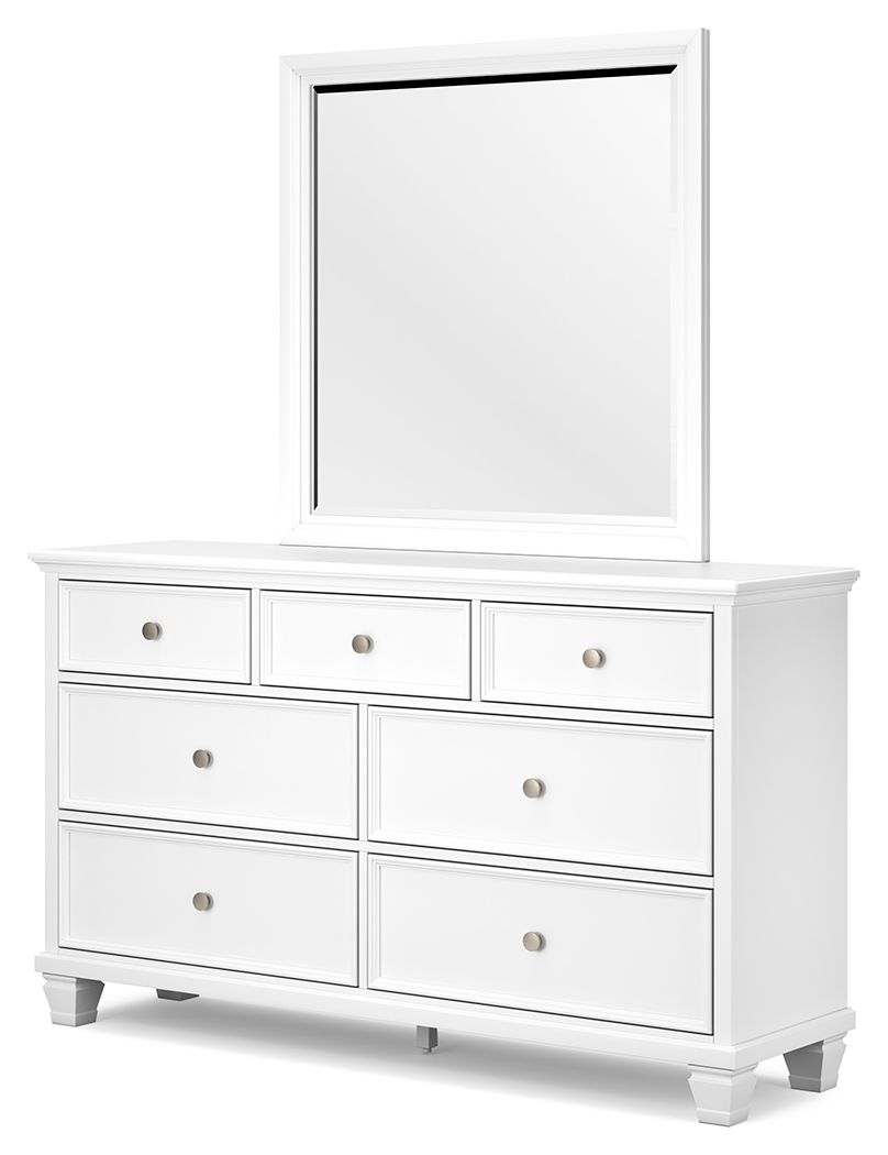 Fortman - White - Dresser And Mirror by Signature Design by Ashley® | Bel Furniture