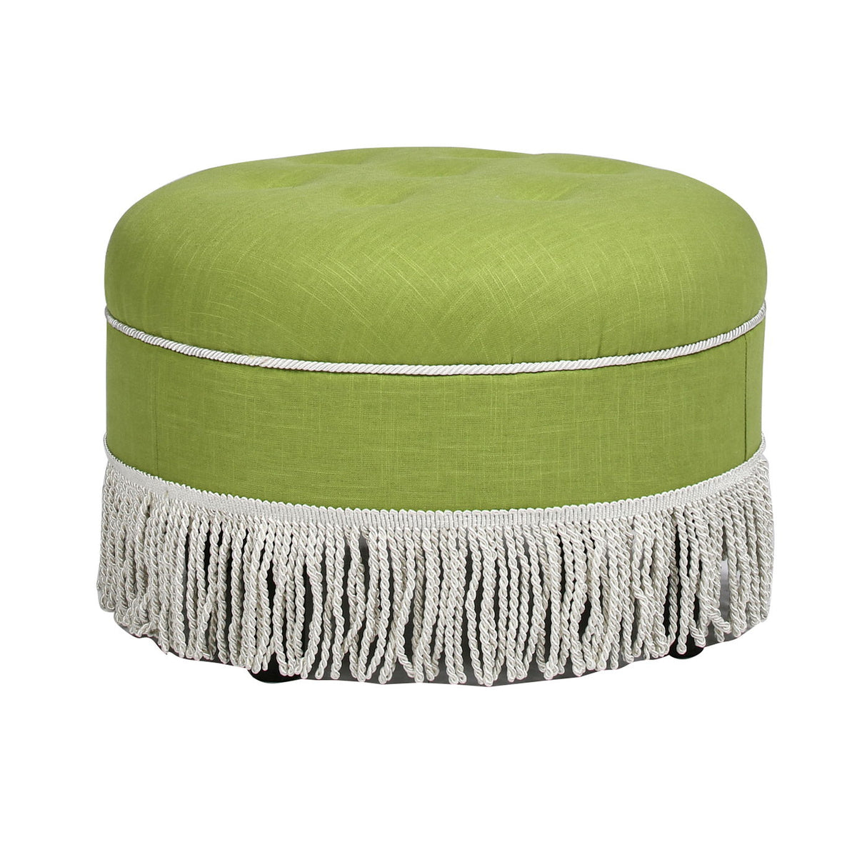 Yolanda - Round Upholstered Accent Ottoman