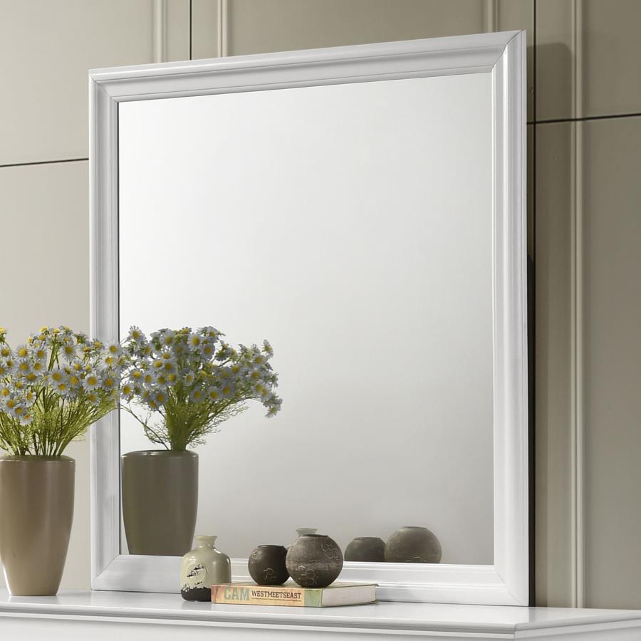 Louis - Philippe Dresser Mirror - White by Coaster Fine Furniture | Bel Furniture