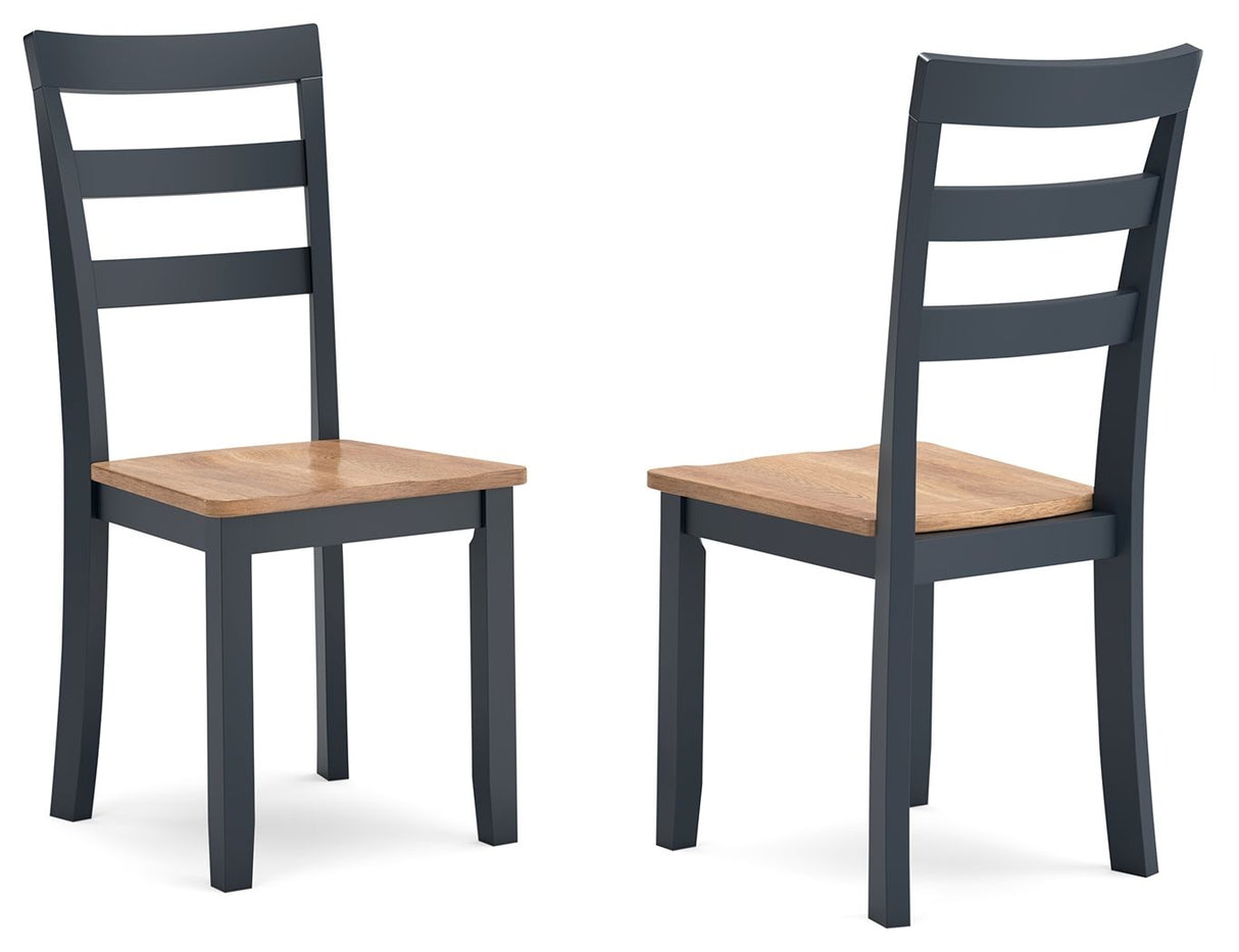 Gesthaven - Dining Room Side Chair (Set of 2) Blue by Signature Design by Ashley® | Bel Furniture