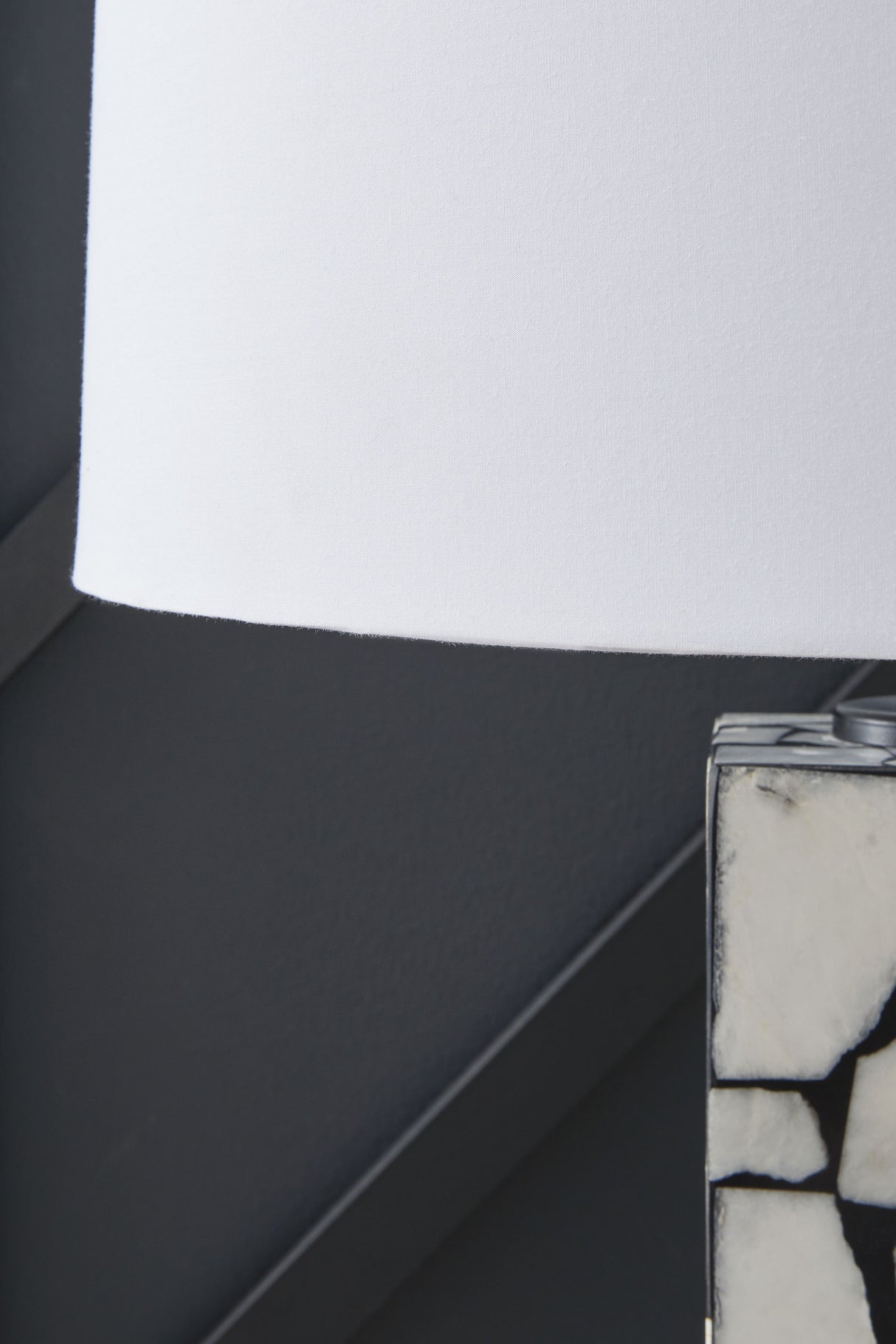 Macaria - White / Black - Marble Table Lamp by Signature Design by Ashley® | Bel Furniture
