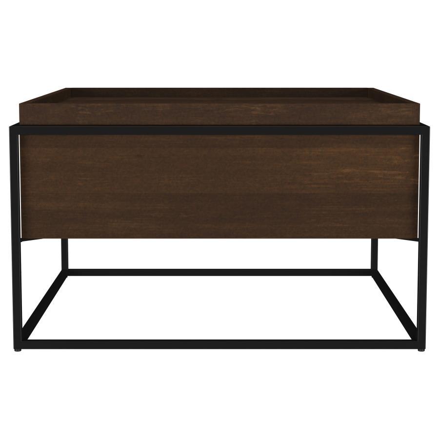 Fulton - Square - Mango Wood Coffee Table - Dark Brown by Coaster Fine Furniture | Bel Furniture