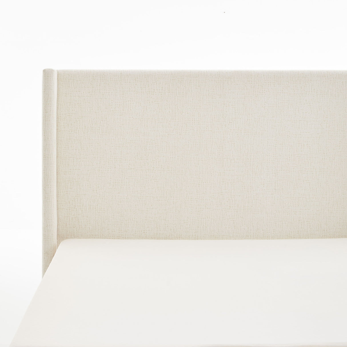 Hosford - Minimalist Upholstered Wingback Bed With Wood Base Platform