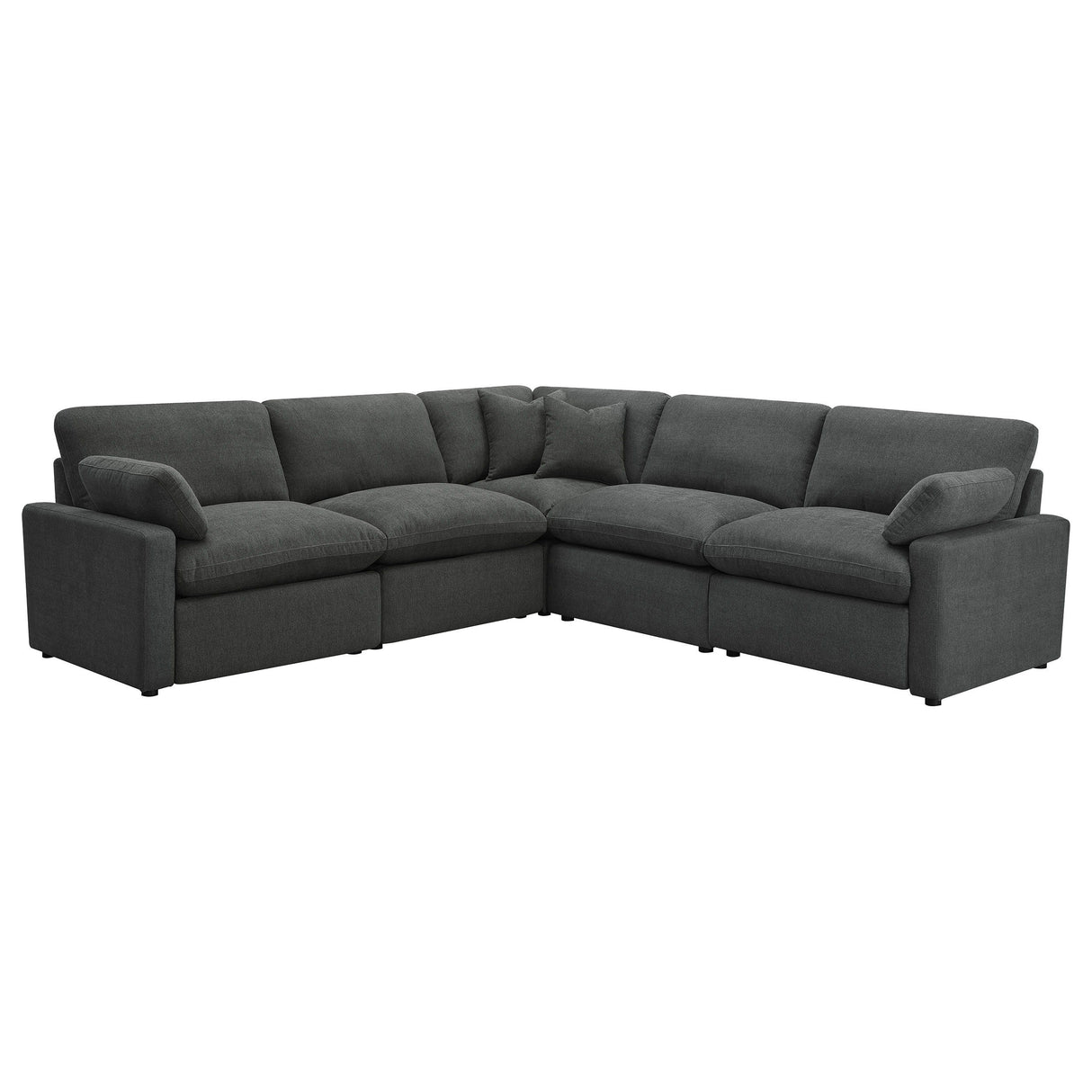 Collins - Modular Power Reclining Sectional Sofa Dark Gray by Coaster Fine Furniture | Bel Furniture