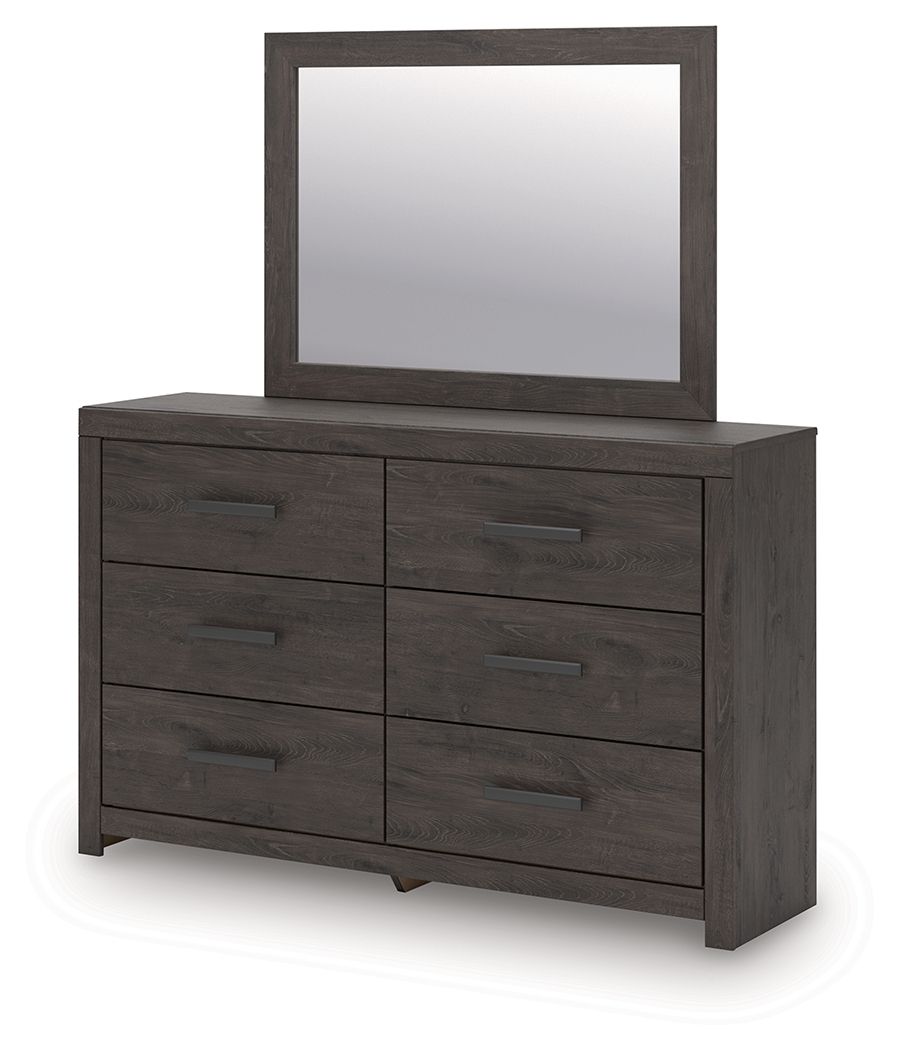 Prendonea - Charcoal - Dresser and Mirror by Signature Design by Ashley® | Bel Furniture