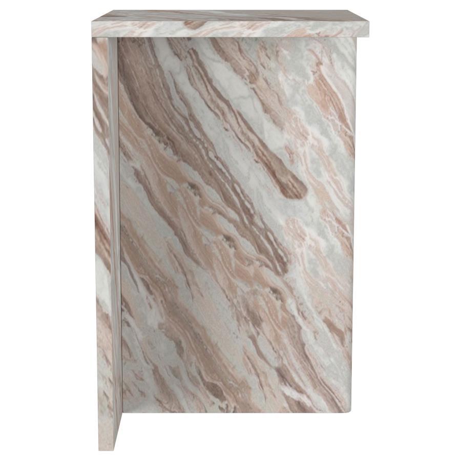 Bowdoin - Genuine Marble Accent Side Table - Gray by Coaster Fine Furniture | Bel Furniture