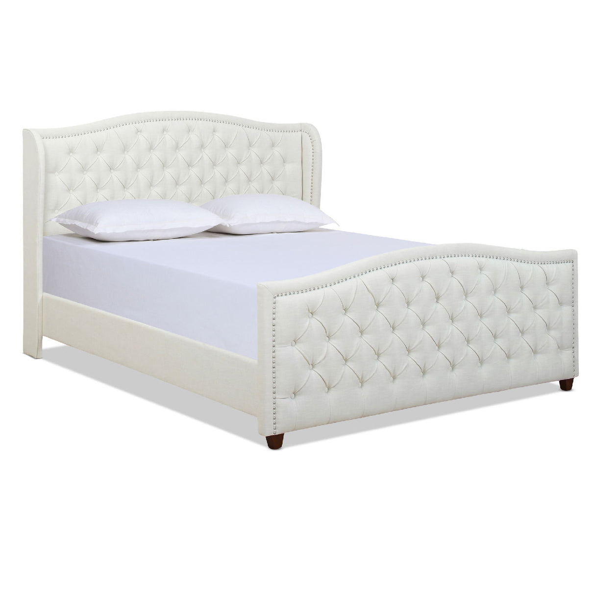 Marcella - Upholstered Shelter Headboard Bed Set by Jennifer Taylor Home | Bel Furniture