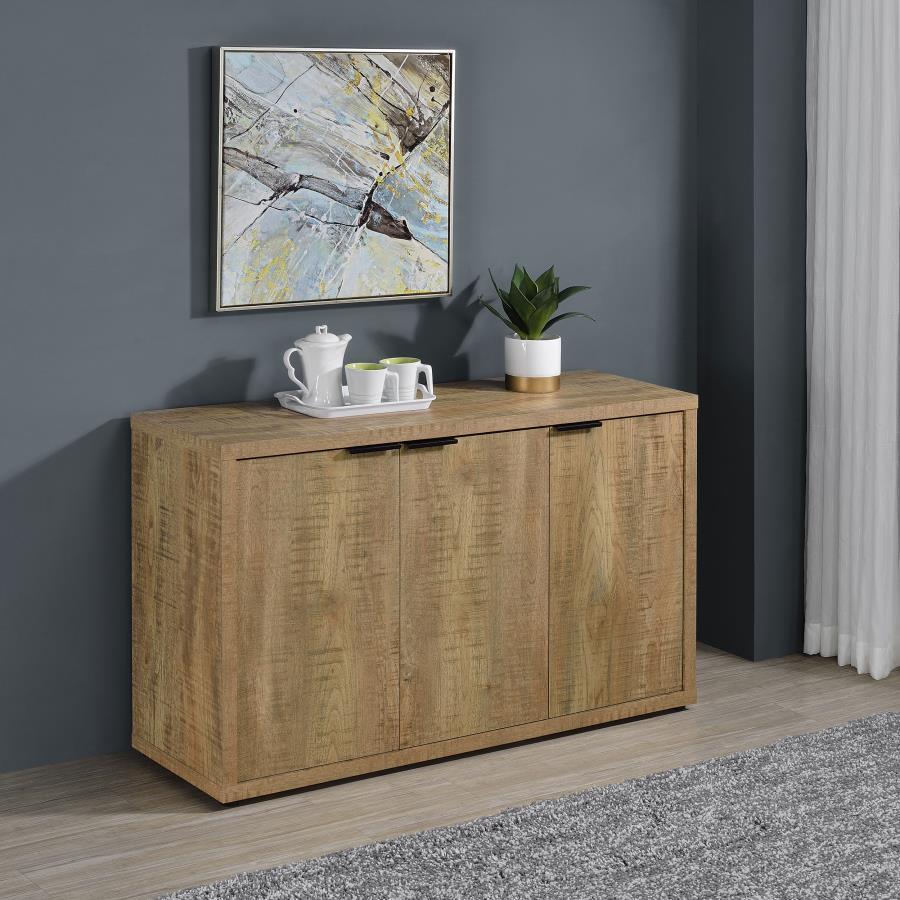Pepita - 3 Door Engineered Wood Accent Cabinet - Mango Brown by Coaster Fine Furniture | Bel Furniture