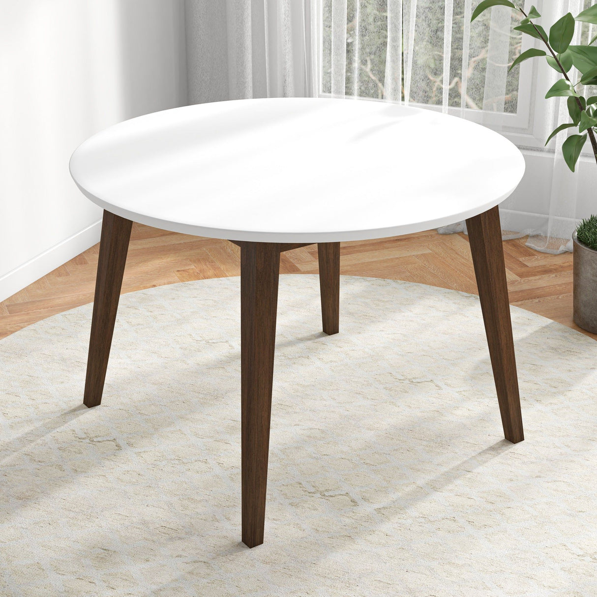 Carlton - Dining Table - Brown / White by Ashcroft Furniture | Bel Furniture