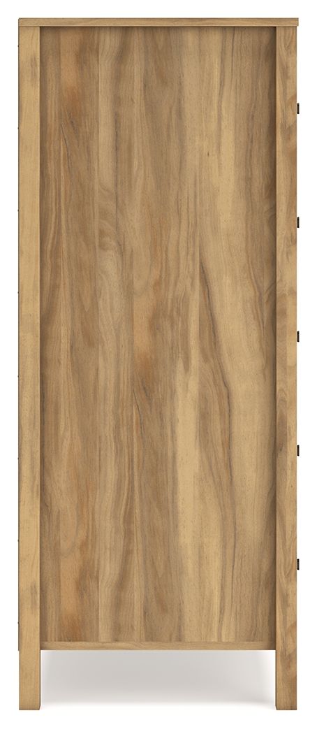 Bermacy - Light Brown - Five Drawer Chest by Signature Design by Ashley® | Bel Furniture