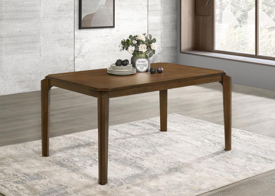 Almonte - Rectangular Wood Dining Table - Dark Brown by Coaster Fine Furniture | Bel Furniture
