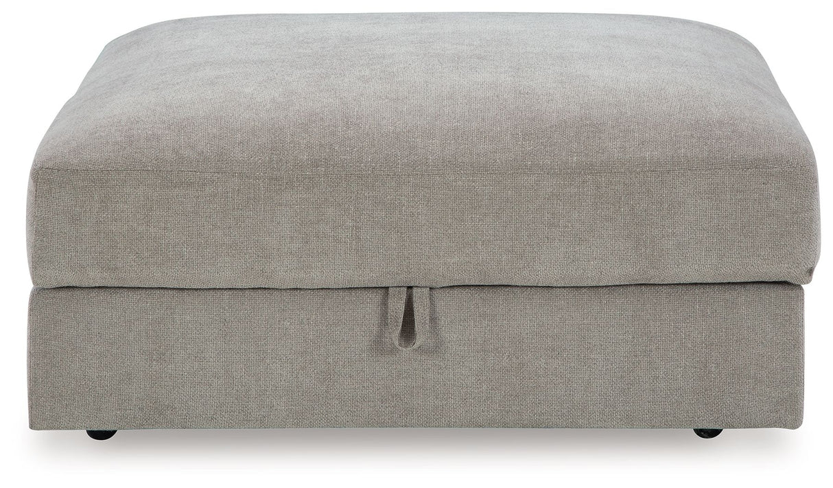 Aslan Court - Pebble - Ottoman With Storage by Benchcraft® | Bel Furniture