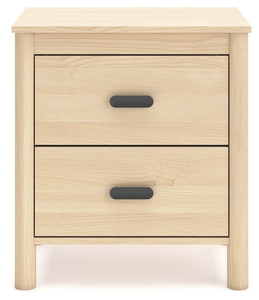 Cabinella - Tan - Two Drawer Night Stand by Signature Design by Ashley® | Bel Furniture