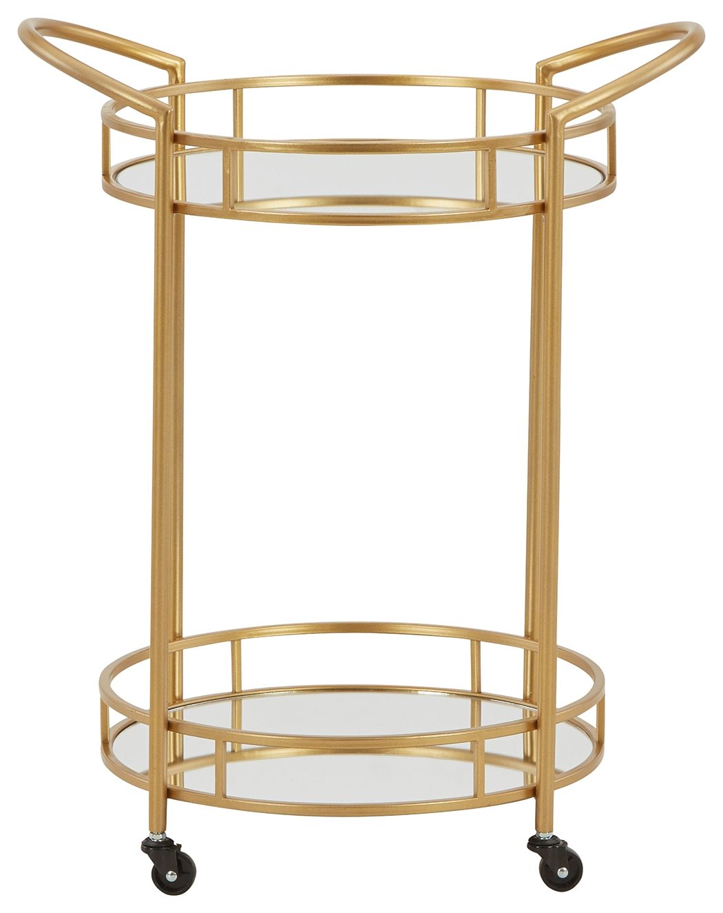 Wynora - Gold - Bar Cart by Signature Design by Ashley® | Bel Furniture