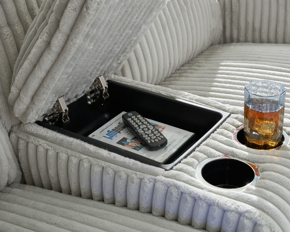 Forest Lake - Power Reclining Loveseat With Console / Adj Headrest by Signature Design by Ashley® | Bel Furniture