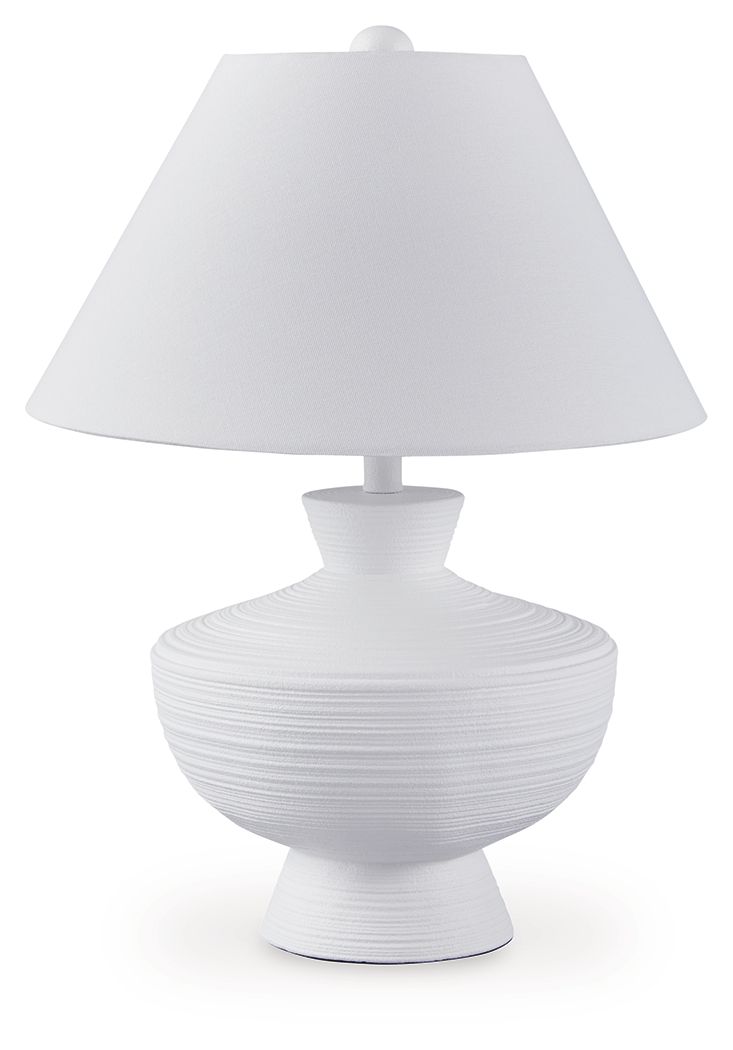 Harelwood - White - Poly Table Lamp by Signature Design by Ashley® | Bel Furniture