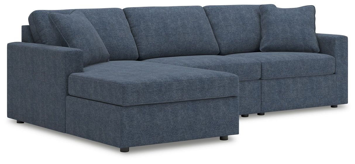 Modmax - Ink - Sectional Blue 3 Pc. Sectional With Laf Corner Chaise by Signature Design by Ashley® | Bel Furniture