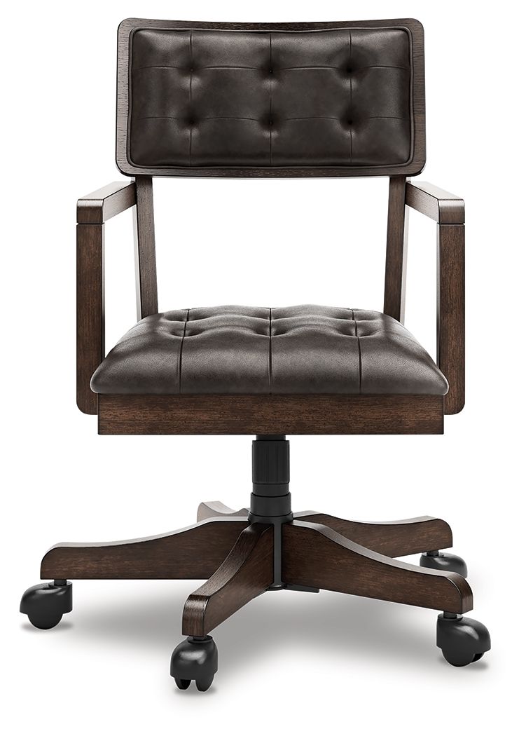 Breckington - Dark Brown - Home Office Desk Chair by Signature Design by Ashley® | Bel Furniture