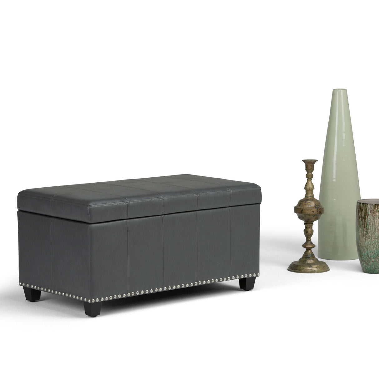 Amelia - Transitional Storage Ottoman Bench by Simpli-Home | Bel Furniture