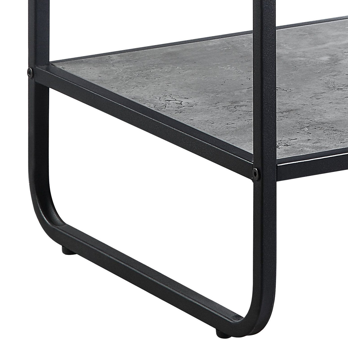 Raziela - End Table - Concrete Gray / Black by Urban Nest | Bel Furniture