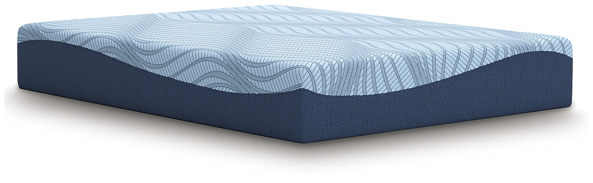 Peak 2.0 12 Memory Foam - Mattress Blue by Sierra Sleep® by Ashley | Bel Furniture