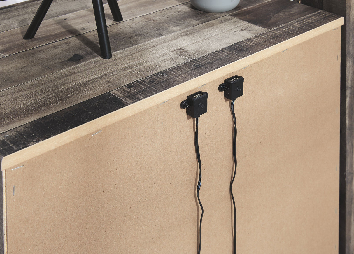 Derekson - Multi Gray - Two Drawer Night Stand by Benchcraft® | Bel Furniture