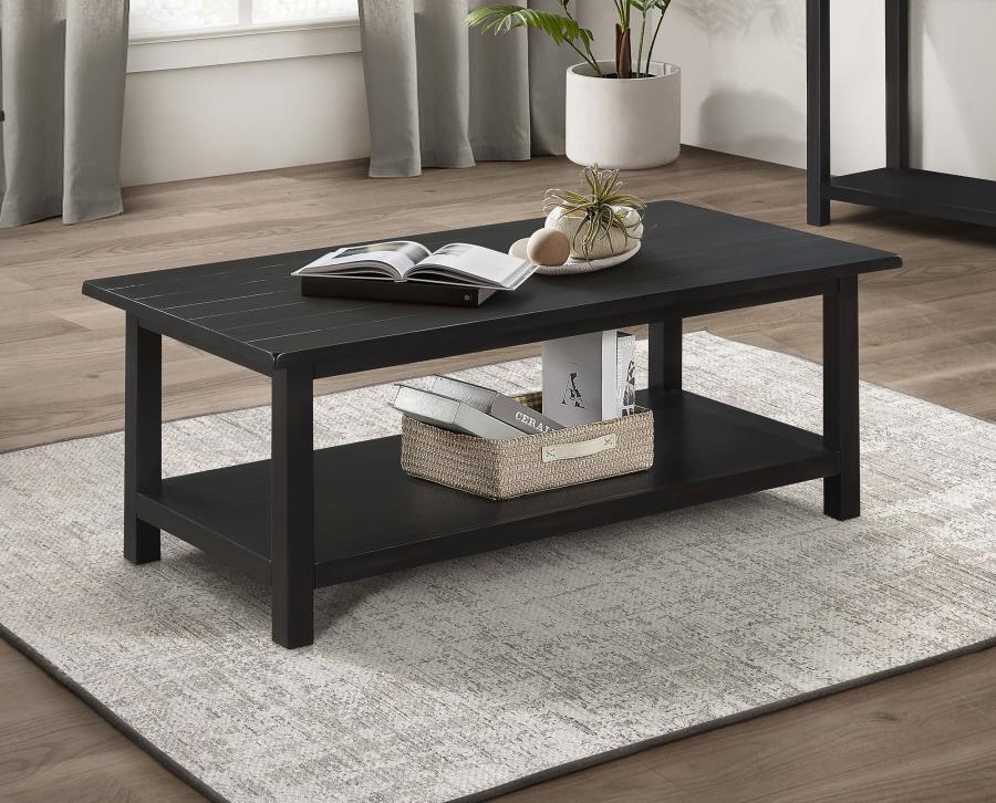 Payne - Wood Coffee Table with Shelf by Coaster Fine Furniture | Bel Furniture