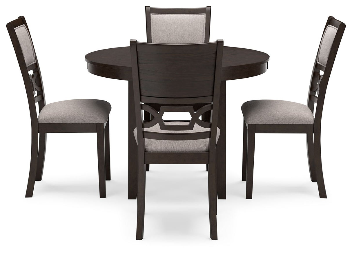 Langwest - Brown - Dining Room Table Set (Set of 5) by Signature Design by Ashley® | Bel Furniture
