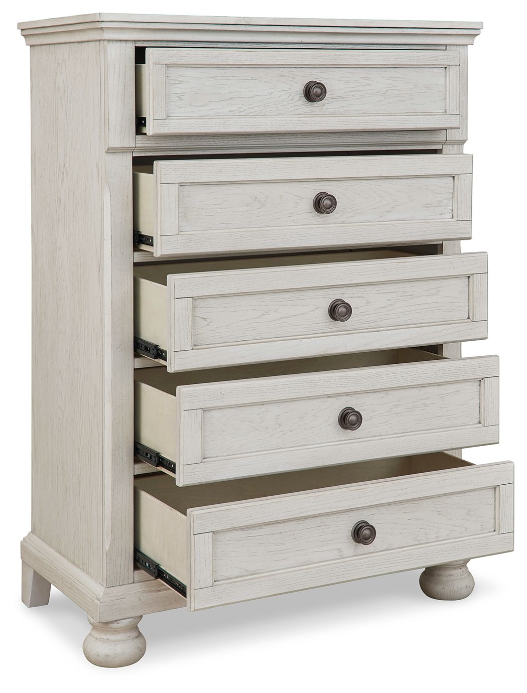 Robbinsdale - Antique White - Five Drawer Chest - Youth by Signature Design by Ashley® | Bel Furniture