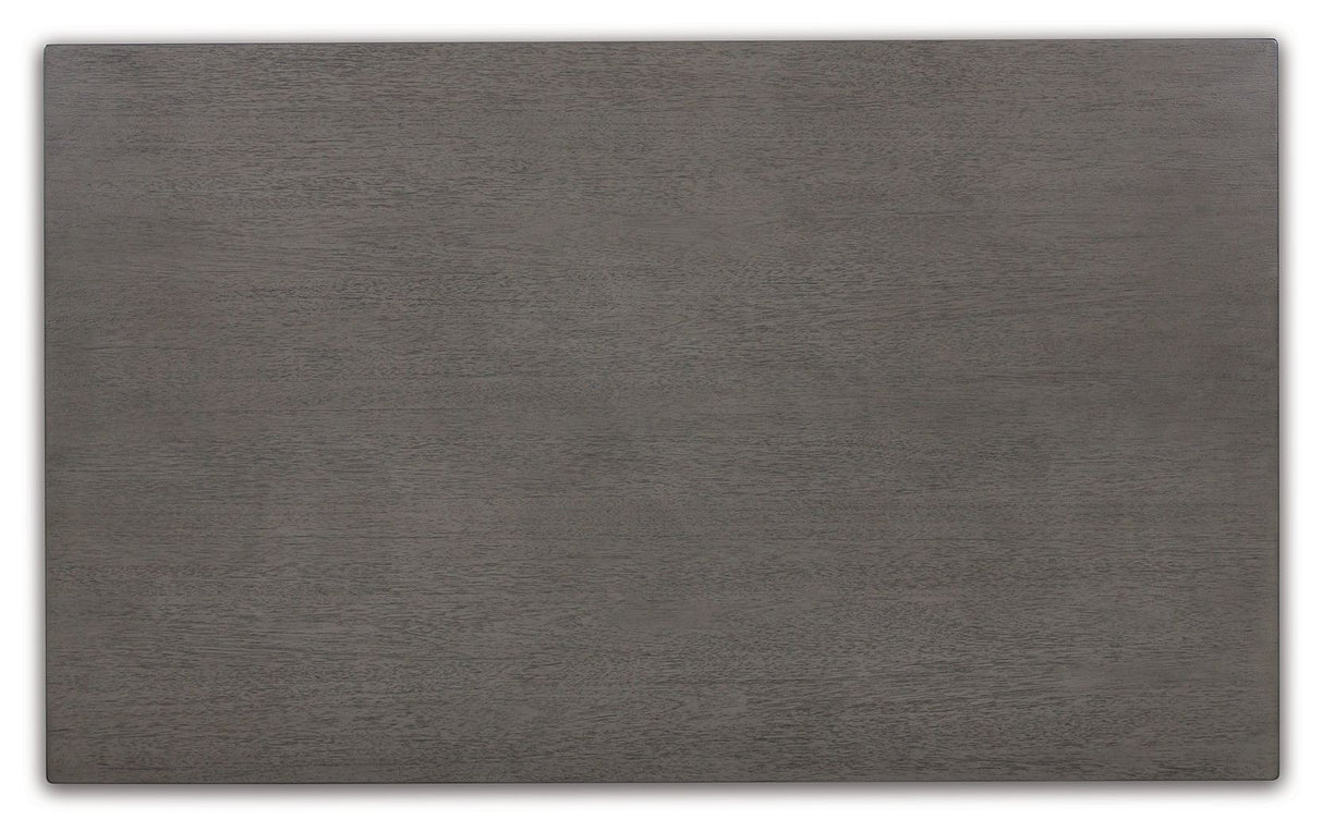 Caitbrook - Gray - Rect Drm Counter Table Set (Set of 7) by Signature Design by Ashley® | Bel Furniture