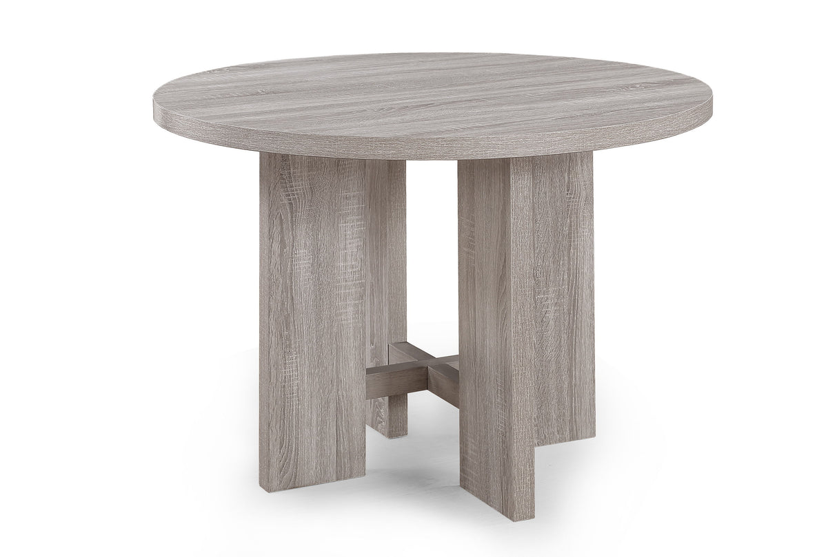 Amara - 5 Piece Round Dining Set Drift Wood - Drift Wood by Crown Mark | Bel Furniture