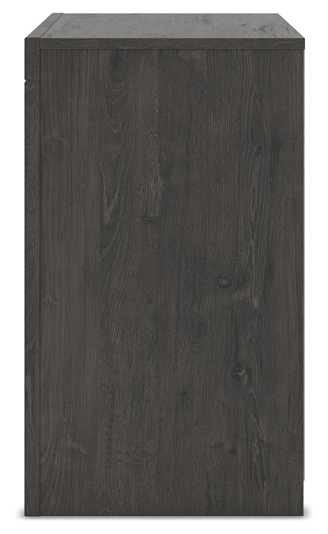 Fraluna - Charcoal - Two Drawer Night Stand by Signature Design by Ashley® | Bel Furniture