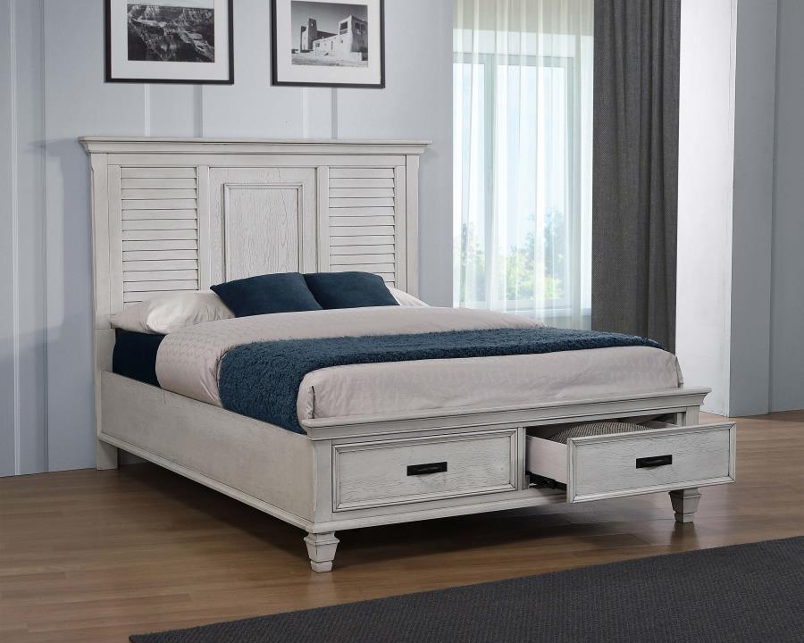 Franco - Wood Storage Panel Bed by CoasterEssence | Bel Furniture
