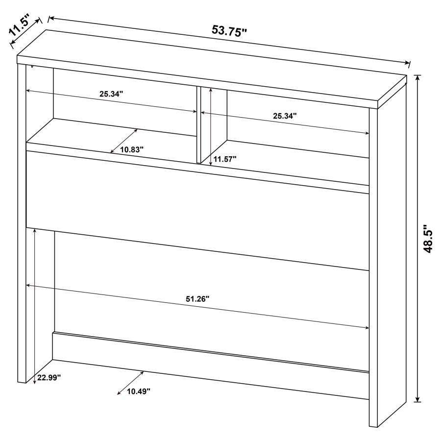 Westpark - Bookcase Headboard by Coaster Fine Furniture | Bel Furniture
