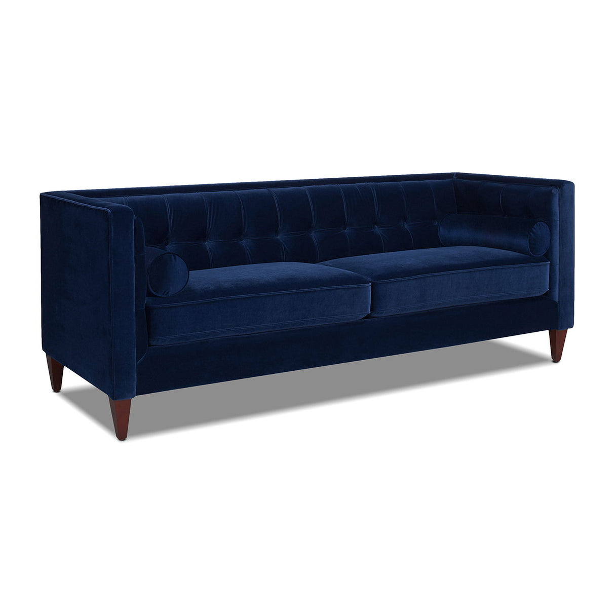 Jack - Modern Tuxedo Tufted Sofa - Navy Blue by Jennifer Taylor Home | Bel Furniture