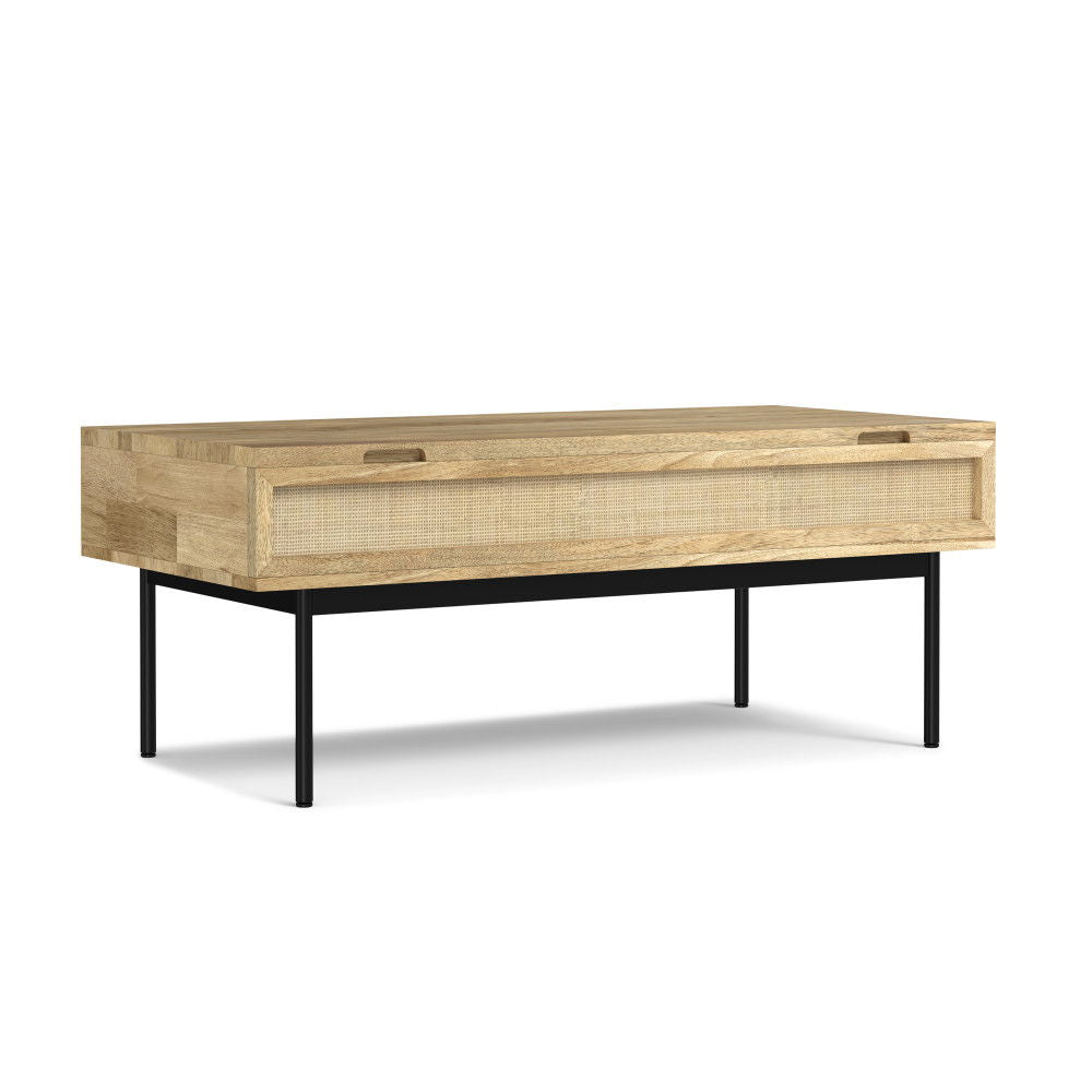 Reeves - Lift Top Coffee Table - Natural by Simpli-Home | Bel Furniture
