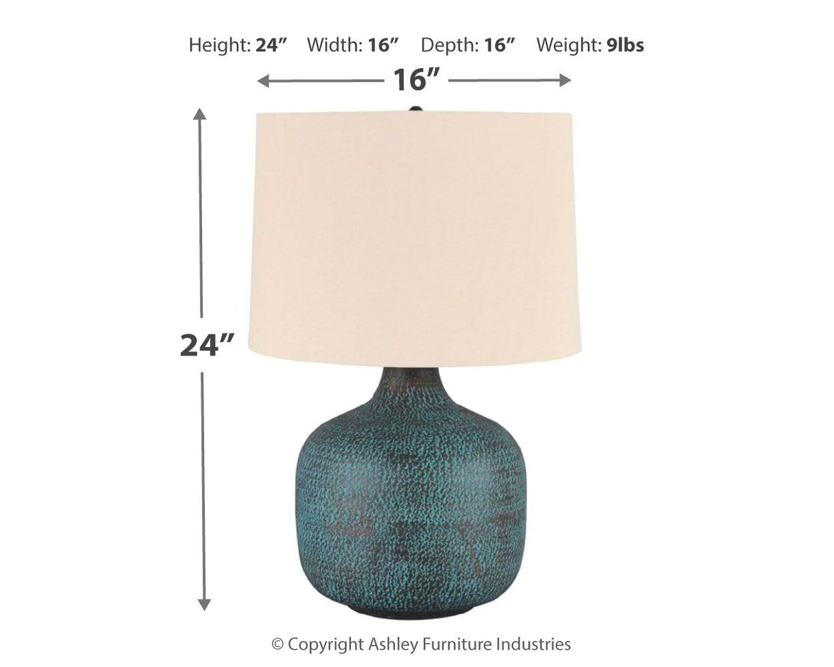 Malthace - Patina - Metal Table Lamp by Signature Design by Ashley® | Bel Furniture
