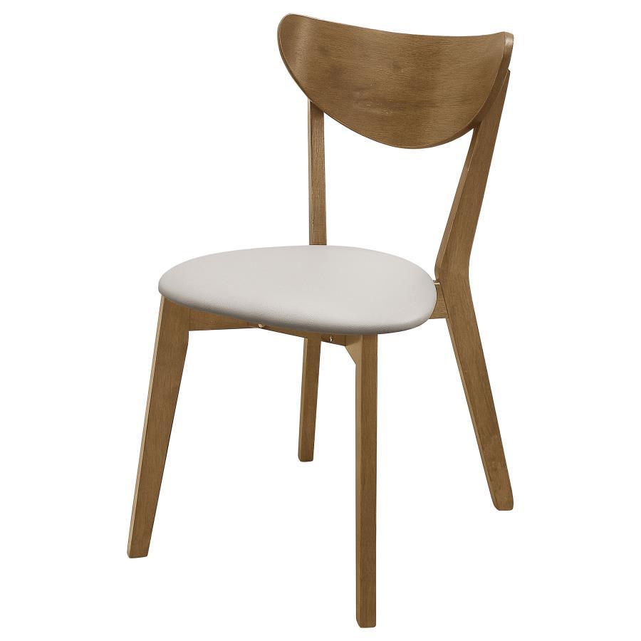 Kersey - Curved Wood Dining Side Chair (Set of 2) - Chestnut by CoasterEveryday | Bel Furniture