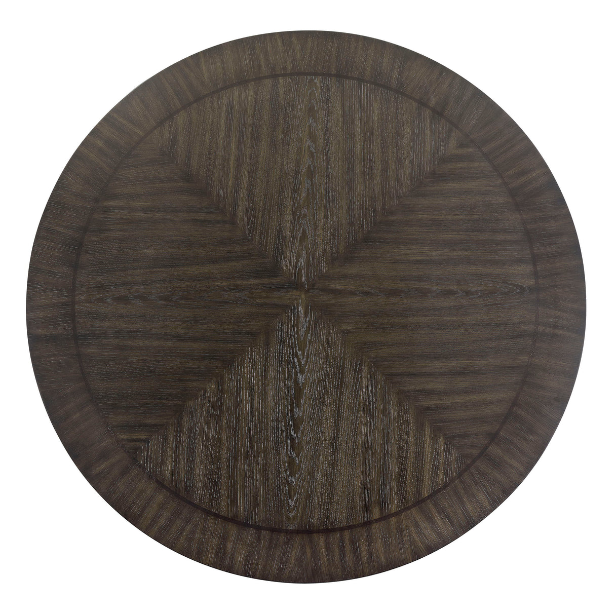 Jeffries - Round Table With Lazy Susan - Espresso by Crown Mark | Bel Furniture