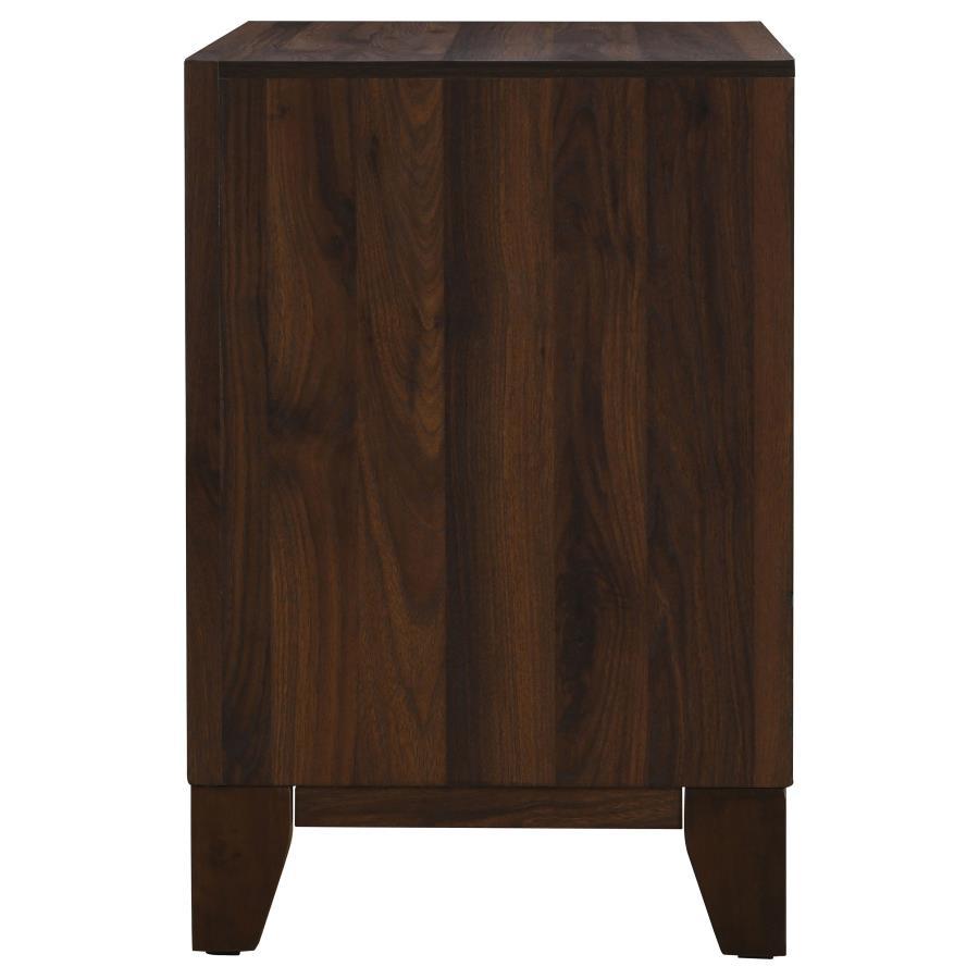 Welsley - 2-Drawer Nightstand Bedside Table - Walnut by Coaster Fine Furniture | Bel Furniture