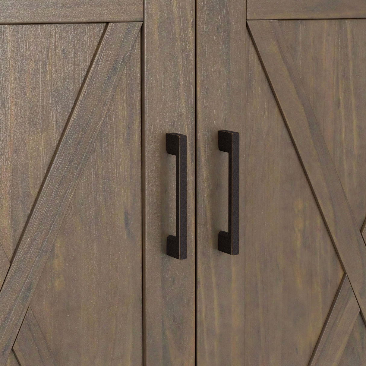 Ela - Low Storage Cabinet - Smoky Brown by Simpli-Home | Bel Furniture